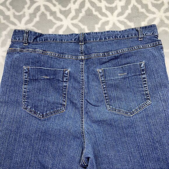 Style & Co Women's Straight Leg Crop Jeans Blue Medium Wash Denim Size 16‎ - Picture 14 of 16